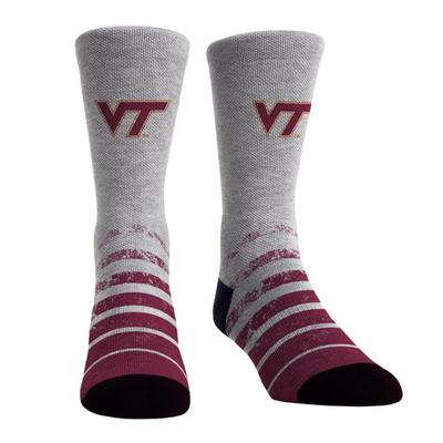 Virginia Tech Rock 'Em Vintage Heather Socks