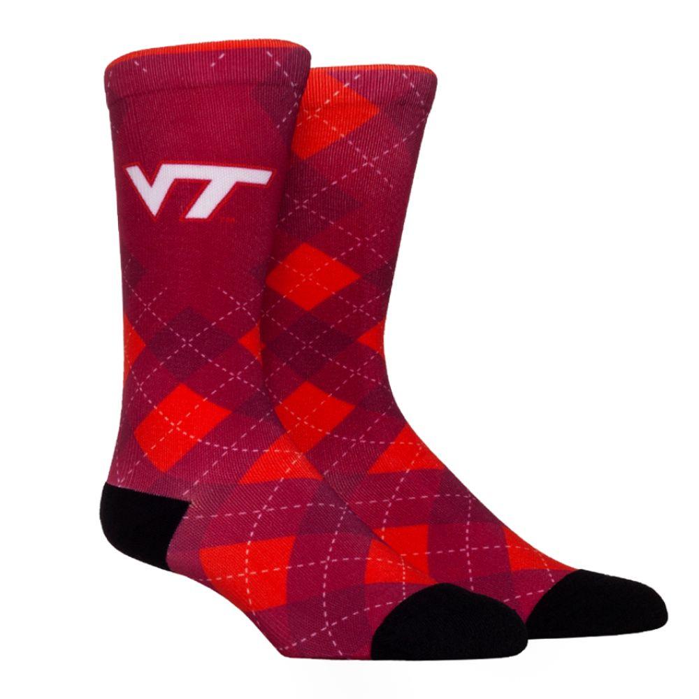 Virginia Tech Rock ' Em Hyperoptic Argyle Socks