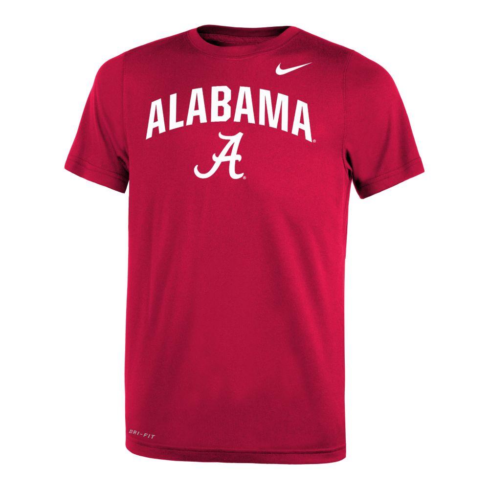 Alabama Nike Youth Legend Drifit 2.0 Tee