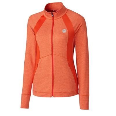 Clemson Cutter & Buck Women's Shoreline Colorblock Jacket