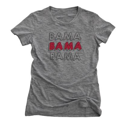 Alabama Marie Tri-Blend Short Sleeve Crew Top