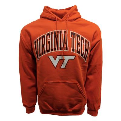 Virginia Tech Arch W/ Logo Screen Hooded Sweatshirt