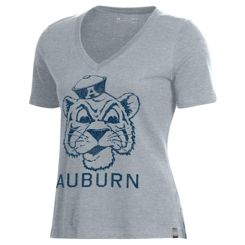 Auburn Women's Under Armour Vault Logo Performance V- Neck