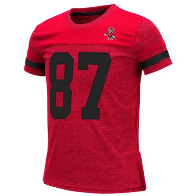 NC State Youth Colosseum Football Stripe Tee