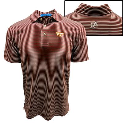 Virginia Tech Southern Tide Gameday Striped Polo