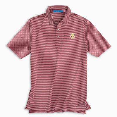 Florida State Southern Tide Gameday Striped Polo