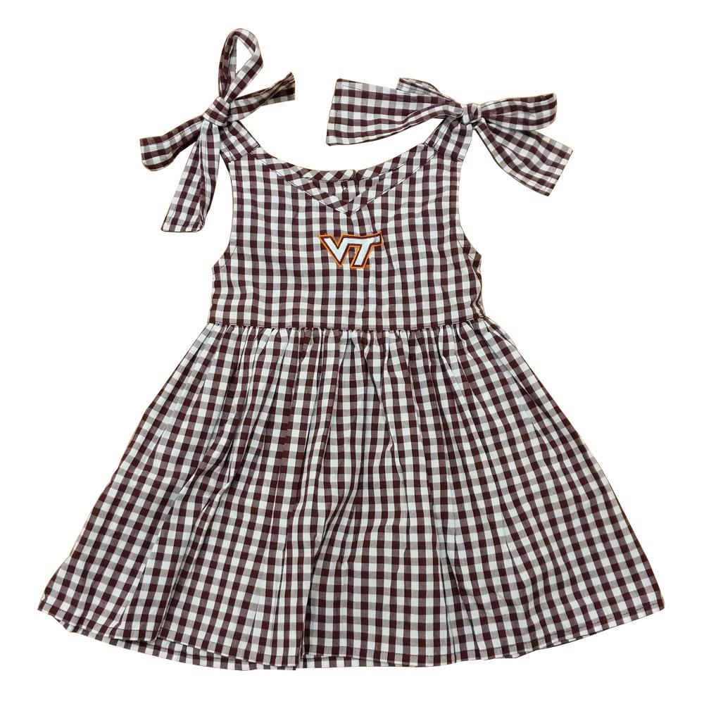 Virginia Tech Toddler Gingham Dress