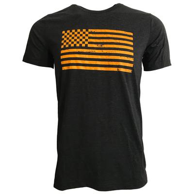 Checkered American Flag Triblend T-Shirt