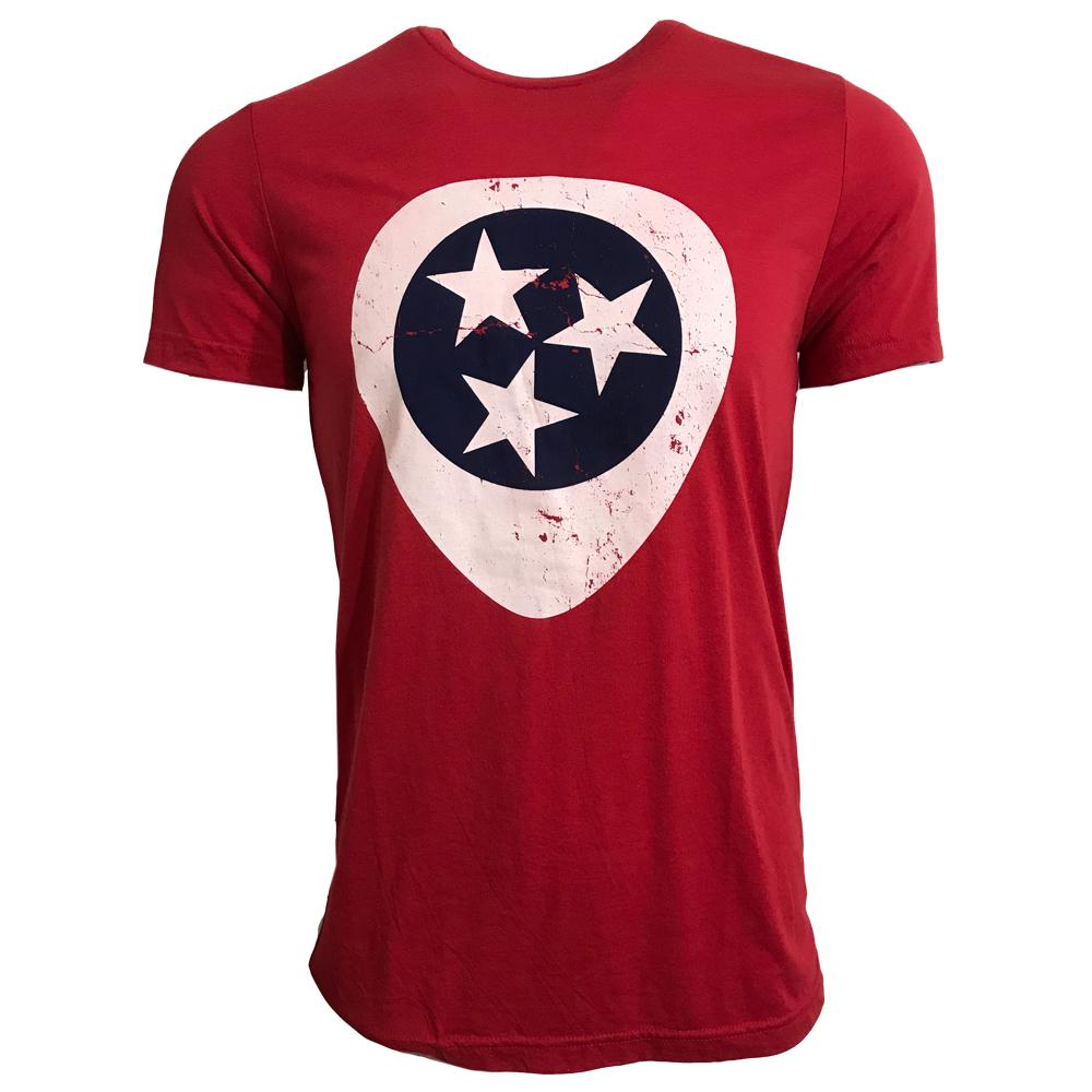 Tri- Star Guitar Pick Triblend T- Shirt