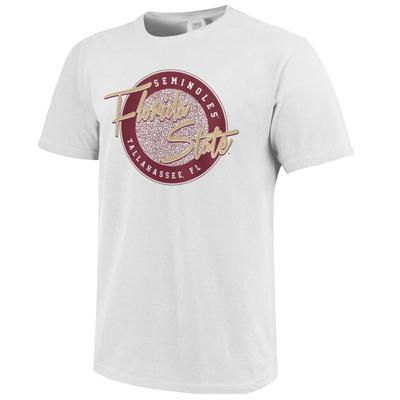 Florida State Throwback Circle Script Comfort Colors Tee