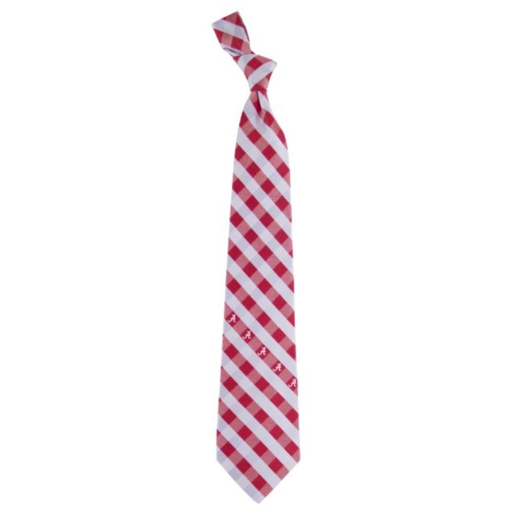 Alabama Woven Polyester Check Tie