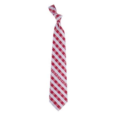 Alabama Woven Polyester Check Tie