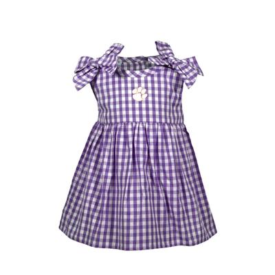 Clemson Infant Cora Gingham Dress