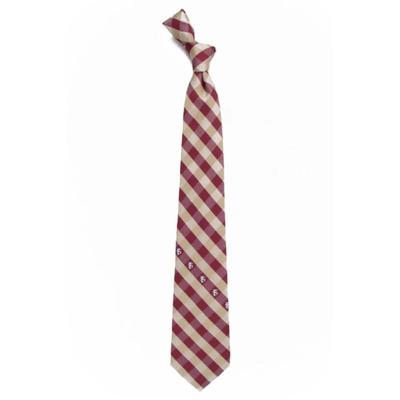 Florida State Woven Polyester Checkered Tie