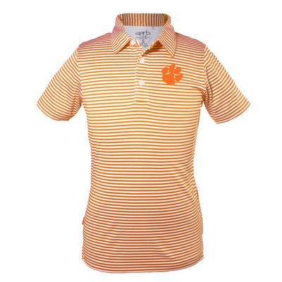 Clemson Toddler Carson Striped Polo
