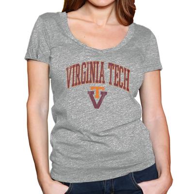 Virginia Tech Retro Brand Megan V-Neck T-Shirt