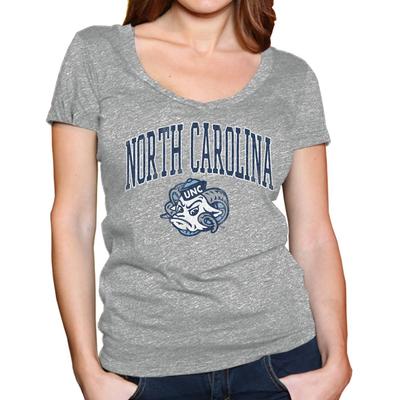 UNC Retro Brand Megan V-Neck T-Shirt