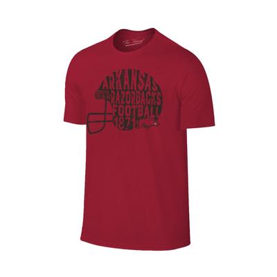 Arkansas Women's Written Helmet Tee Shirt