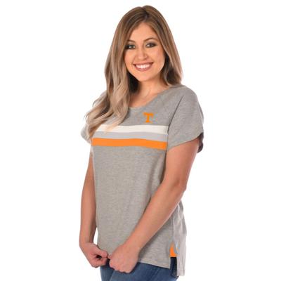 Tennessee University Girls Grey Trim Tee