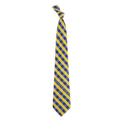 West Virginia Woven Polyester Check Tie