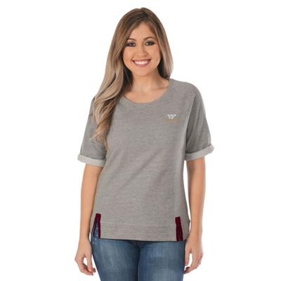 Virginia Tech University Girls French Terry Roll Up Top