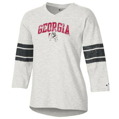 Georgia Women's Rochester Slub Football Tee Shirt