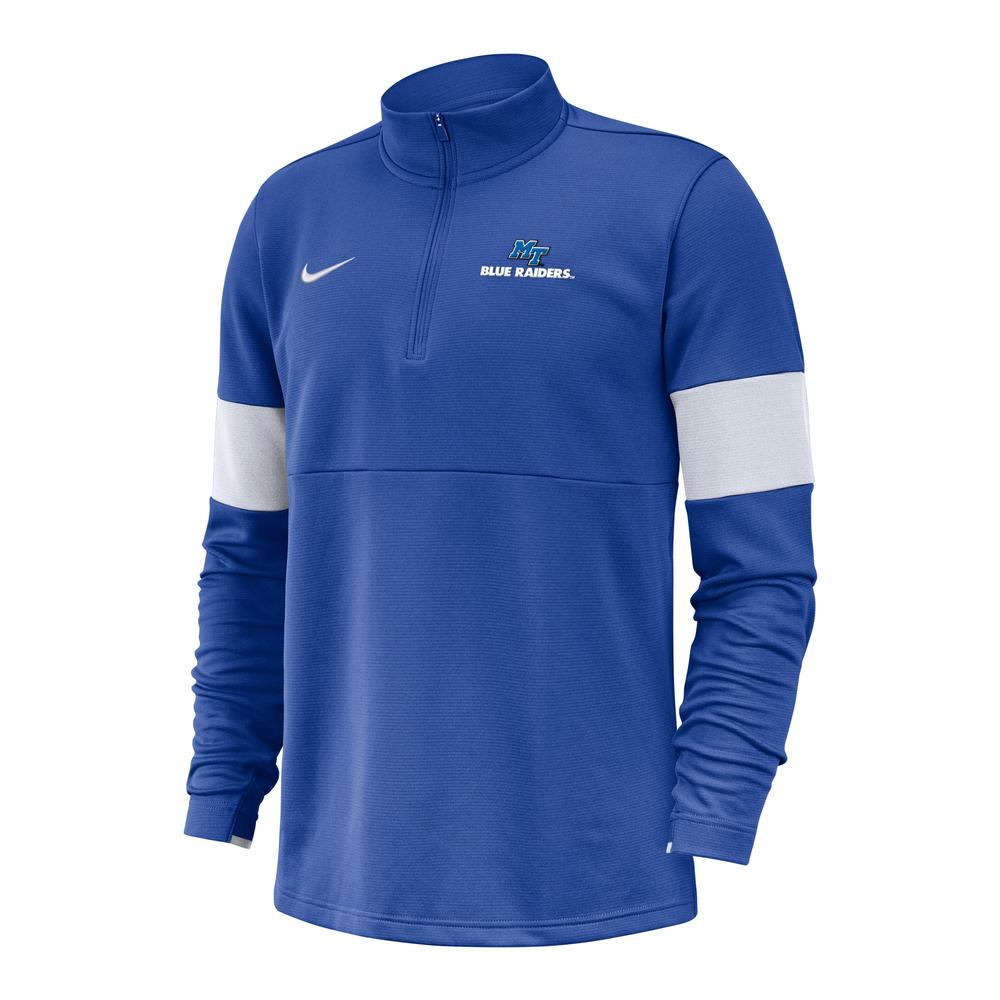 Blue Raiders | MTSU Nike 1/2 Zip Coaches Pullover | Alumni Hall
