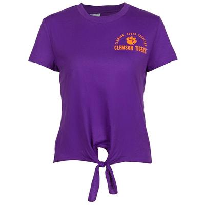 Clemson Pride Front Tie Tee