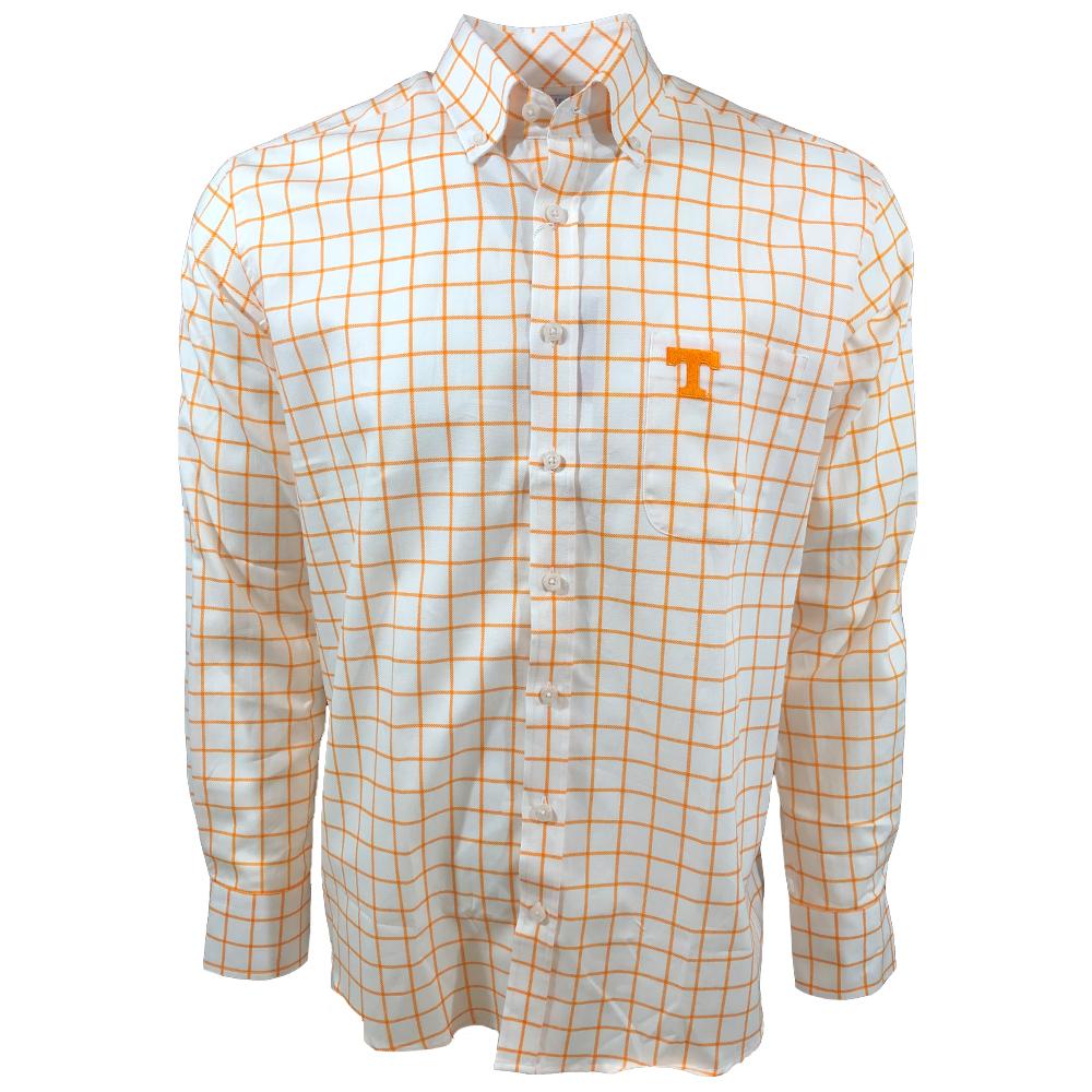 Tennessee Vols Frederick Martin Plaid Dress Shirt
