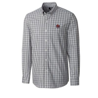 Auburn Cutter & Buck Vault Logo Plaid Woven Shirt