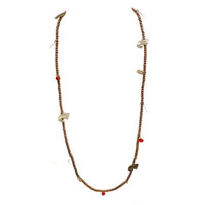 Western Kentucky Wood Bead Stretch Necklace