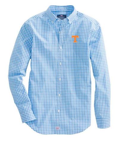 Tennessee Vineyard Vines Gingham Classic Stretch Murray Shirt