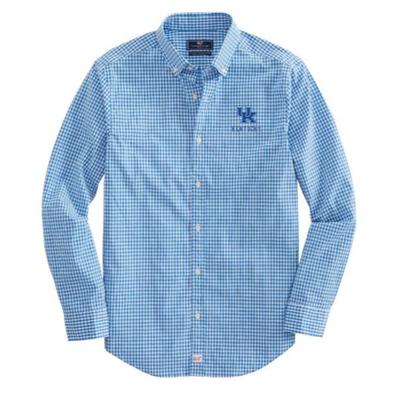 Kentucky Vineyard Vines Gingham Classic Stretch Murray Shirt