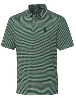 Michigan State Cutter & Buck Forge Pencil Stripe Polo