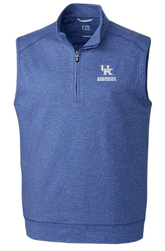 Kentucky Cutter & Buck Shoreline Half Zip Vest