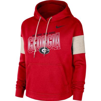 Georgia Women's Nike Local Pullover Hoodie