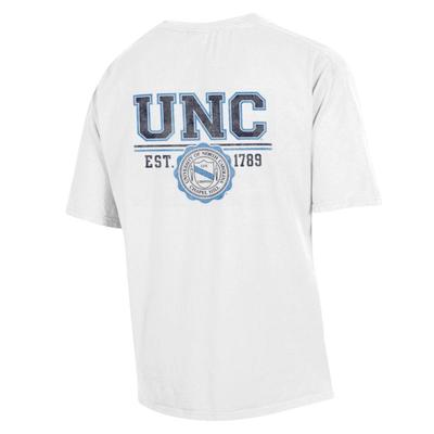 North Carolina UNC Crest Comfort Wash Pocket Tee