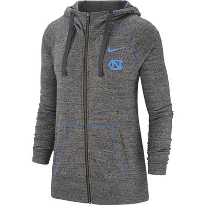 UNC Nike Vintage Gym Full Zip Hoodie
