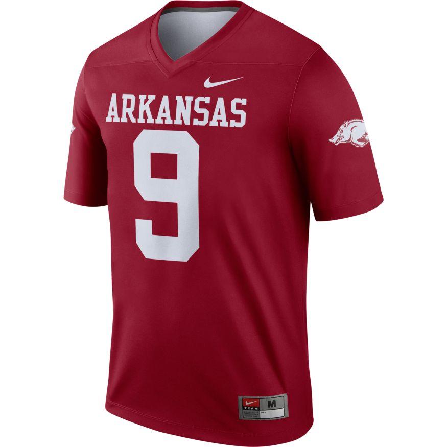 Razorbacks | Arkansas Nike #9 Football Legend Jersey | Alumni Hall