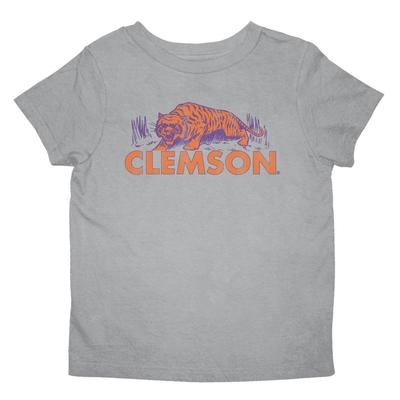 Clemson Retro Brand Youth Vault Prowling Tiger Tee Shirt