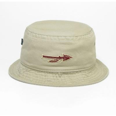 Florida State Legacy Arrow Khaki Twill Bucket Hat
