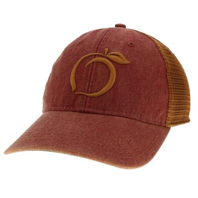 Georgia Legacy Peach Outline Adjustable Trucker Hat