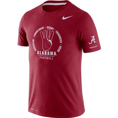 Alabama Nike Dri-Blend Rivalry Crew Tee
