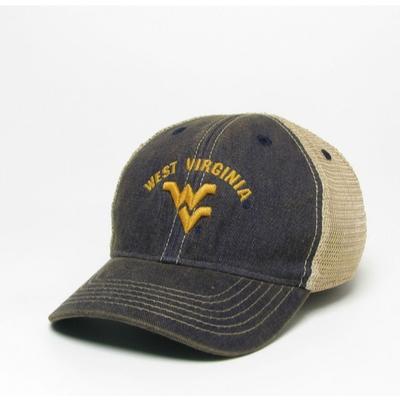 West Virginia Legacy Toddler Arch w Logo Adjustable Trucker Hat