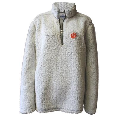 Clemson Summit Women's 1/4 Zip Solid Sherpa