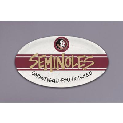 Florida State Magnolia Lane Melamine Oval Tray