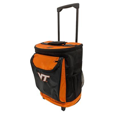Virginia Tech Logo Brands Rolling Cooler