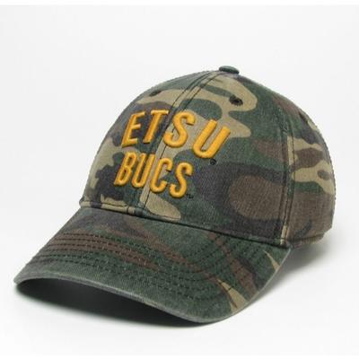 ETSU Legacy Bucs Camo Adjustable Twill Hat