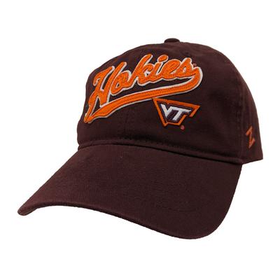 Virginia Tech Cotton Felt Logo Adjustable Hat