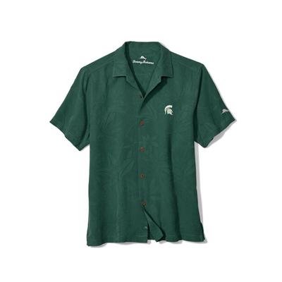 Michigan State Tommy Bahama Al Fresco Tropics Camp Shirt